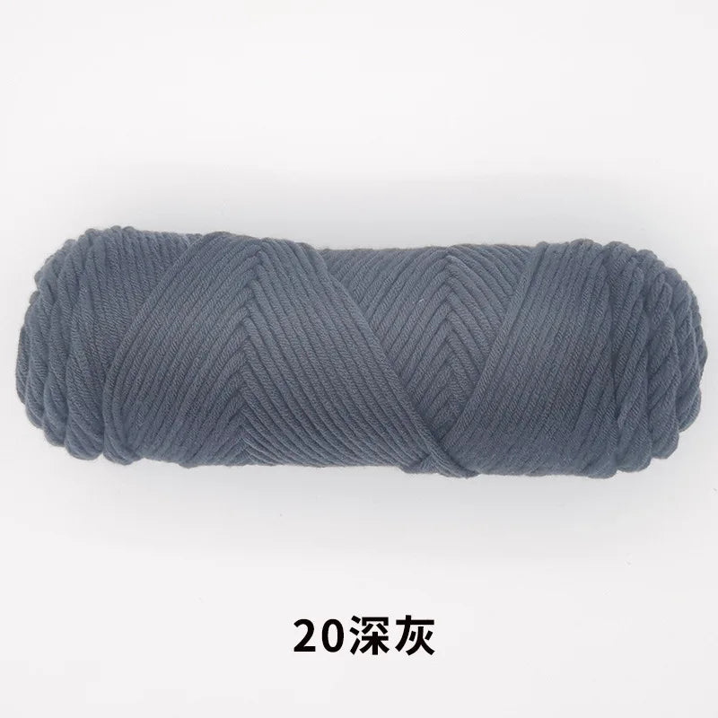 Milk Cotton Yarn 8 Ply Acrylic Crochet For Amigurumi Doll