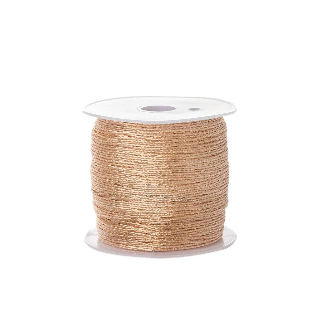 0.4mm 50m Crafts Nylon Cord For Jewelry Making Beading Braided Nylon Satin String for Bracelets Rattail Trim Chinese Knot
