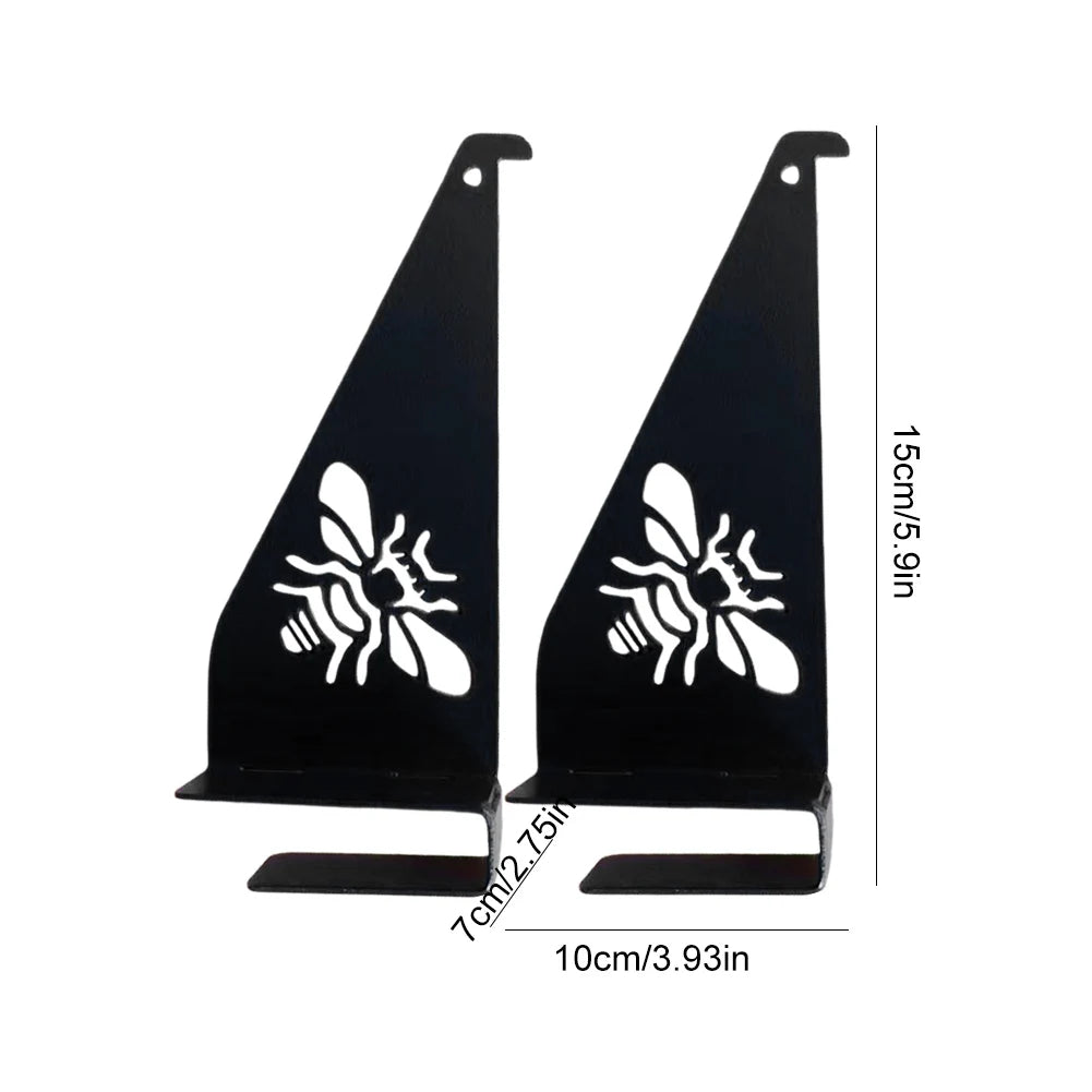 2pc Stainless Steel Beehive Frame Holder Beehive Inspection Bracket Beekeeping Tool Hive Frame Holder for Bee Box Storage Shelf