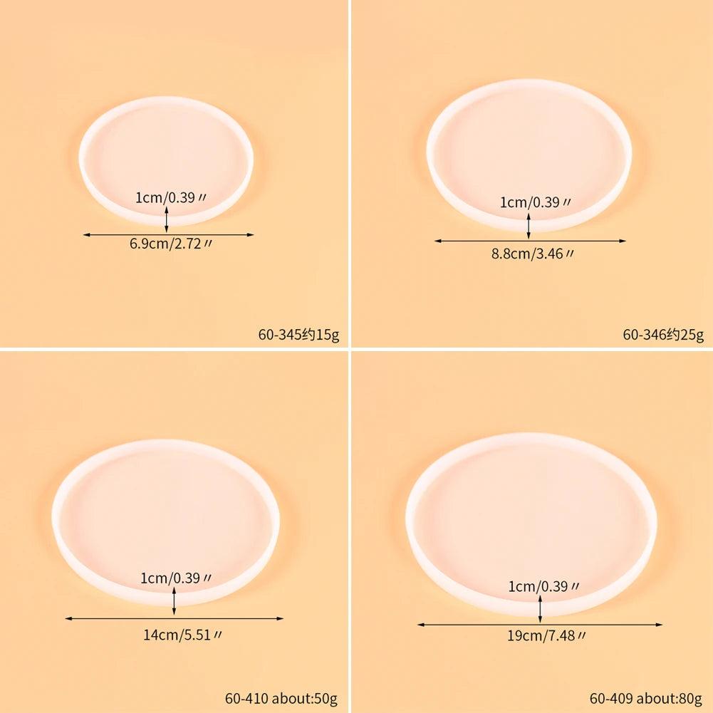 Coaster Silicone Resin Mold Heart Round Square Hexagon Oval Cup Tray Mat Casting Crafts Jewelry Storage Tray Making Home Decor
