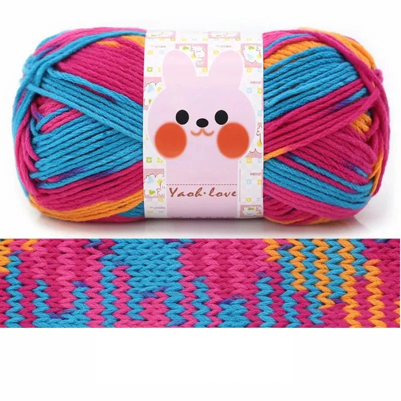 Milk Cotton Thick Yarn 170M Roll 100G For Hand Knitting