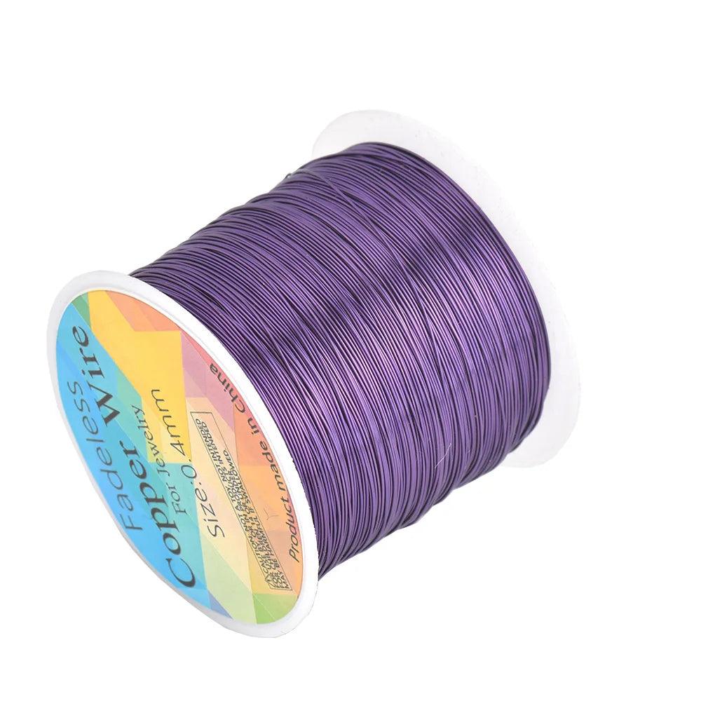 100M/roll Copper Wire 0.3/0.4/0.5mm Beading Cord DIY For Jewelry Making Accessories