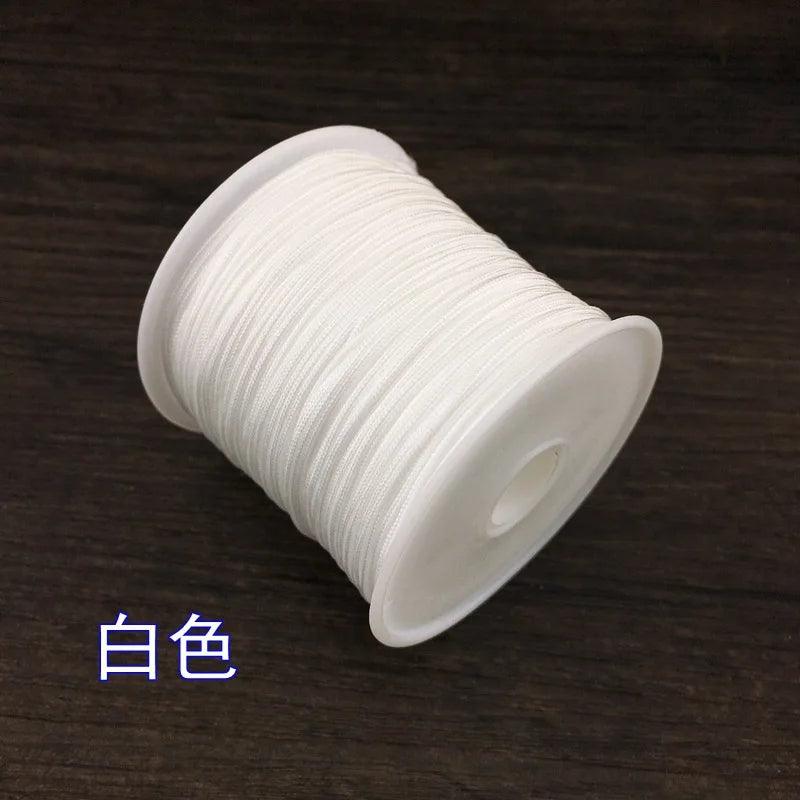 Jade Thread 50 Meters 0.8mm Handmade DIY Material Woven Rope Bracelet Red Thread Rope Necklace Woven Rope