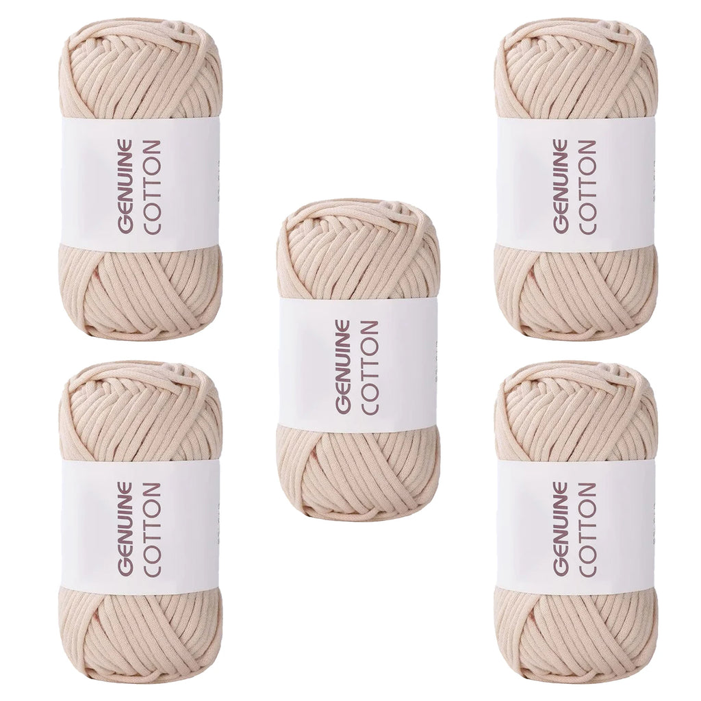 10 Pieces 50g Genuine Cotton Yarn for Beginner Crochet Easy Hand Knitting Weaving DIY Scarves Blankets Hats