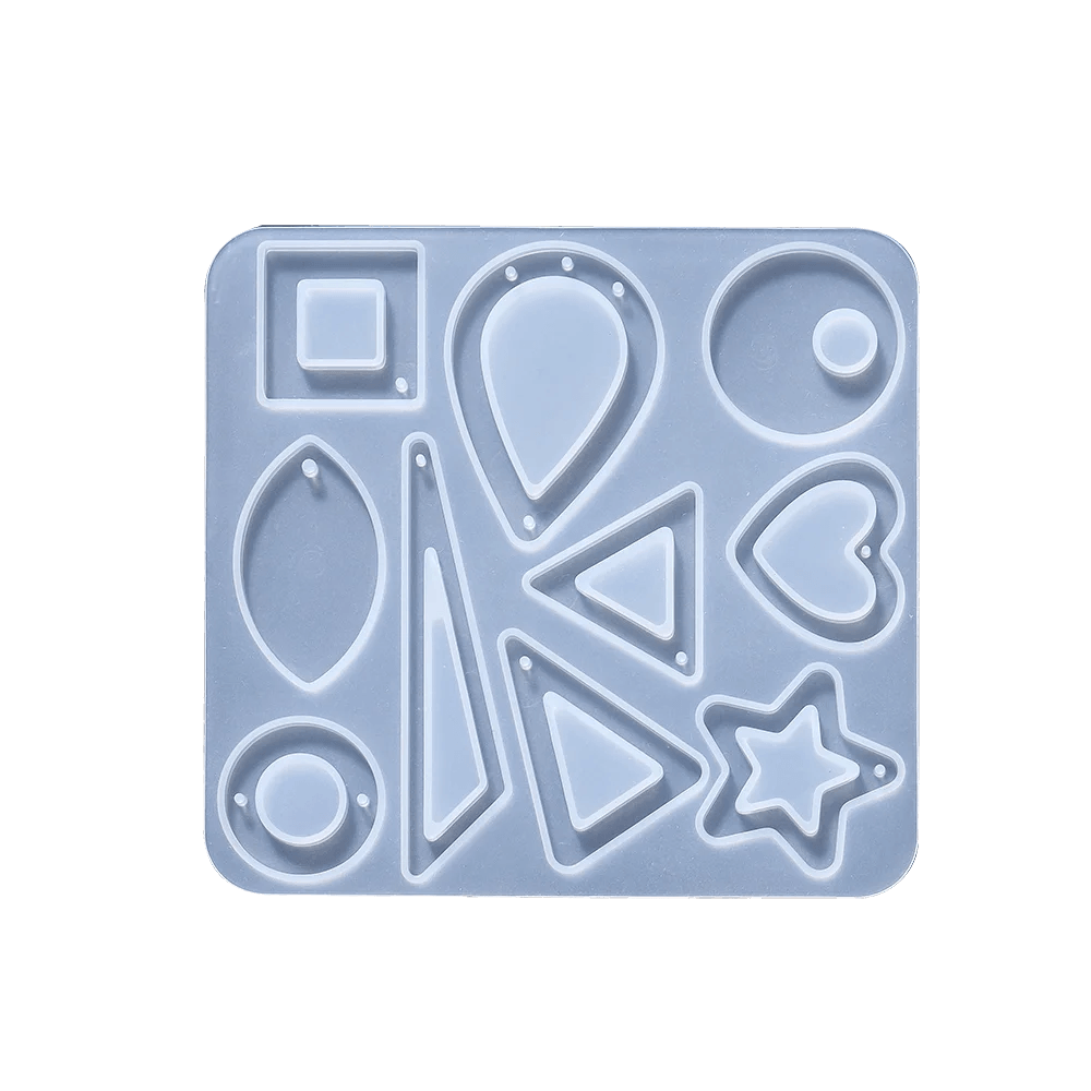 Earring Pendants Epoxy Resin Silicone Mold Heart Shape Mould for DIY Keychain Earring Pendant Jewelry Making Casting Crafts