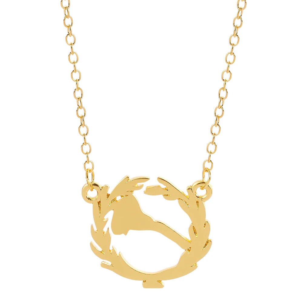 Eritrea Map Stainless steel Pendant Necklaces for Women Girl Gold Color Jewelry African Map of Eritrean Party Gift