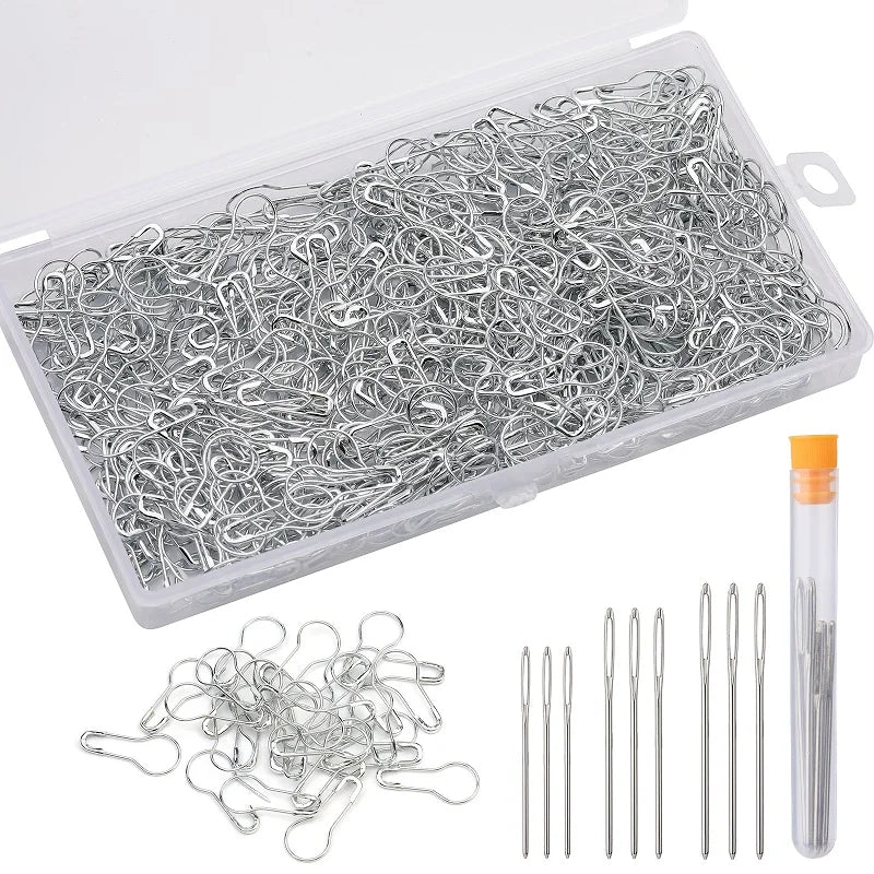 500pcs Silver Stitch Markers for Crocheting Safety Pins Knitting & Crochet for Crocheting and Knitting Accessories Supplies