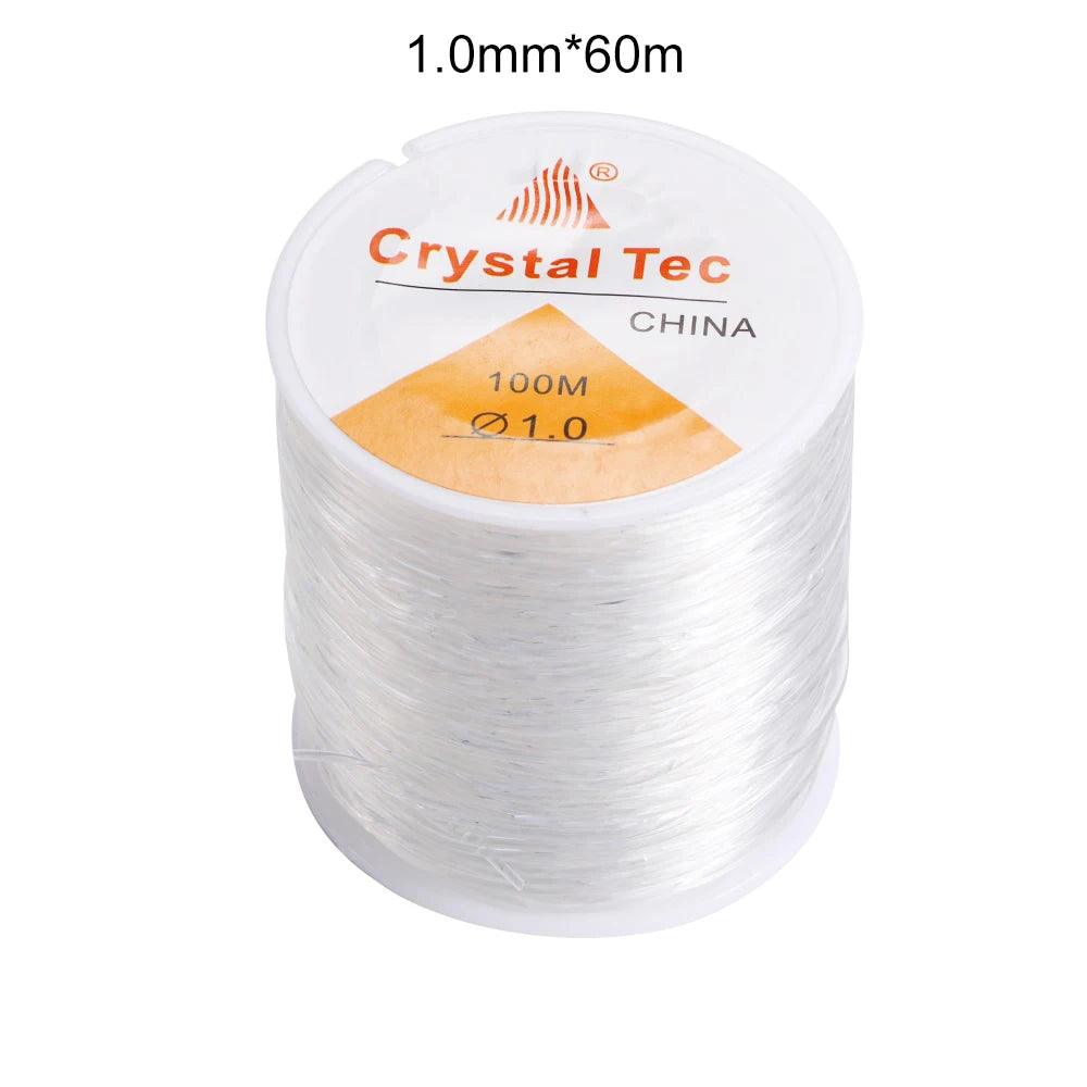 0.5-1.0mm Elastic Cord Beading Thread Stretch String Fibre Crafting Line For Jewelry Making DIY Seed Beads Pony Beads Bracelets