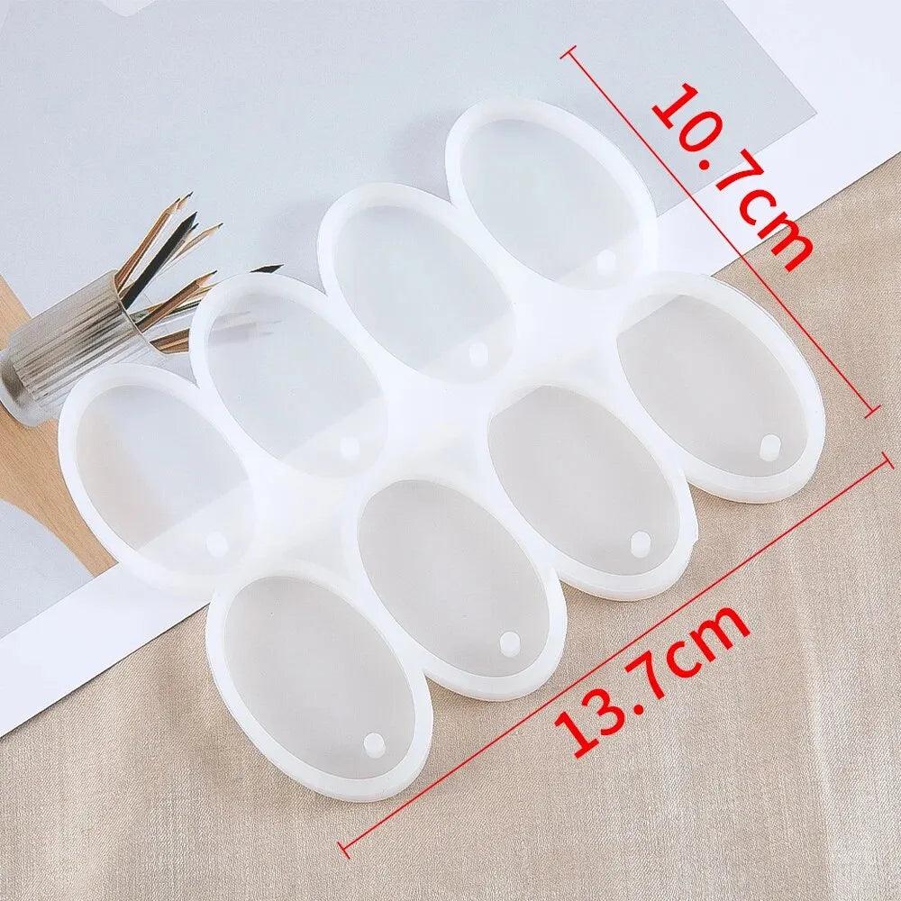 1PC Reusable Silicone Mold Butterfly Silicone Mold for Jewelry Making Pendant Earrings Keychain Round Oval Epoxy Resin DIY Tools