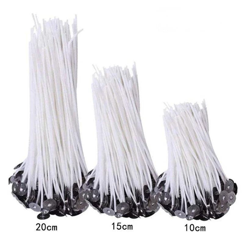8-20cm 100PCS Candle Wicks Candle Making Sticker Smokeless Wax Cotton Core DIYCandle Making Tools Handmade Accessories - Winord