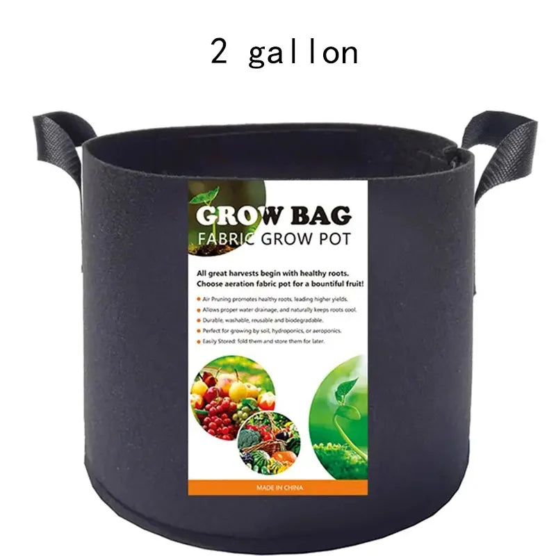 Felt Planting Bag with Handle, Thickened, Non-woven, Vegetable, Flower, Plant, Mushroom, Planting Fabric, Flowerpot with Handle