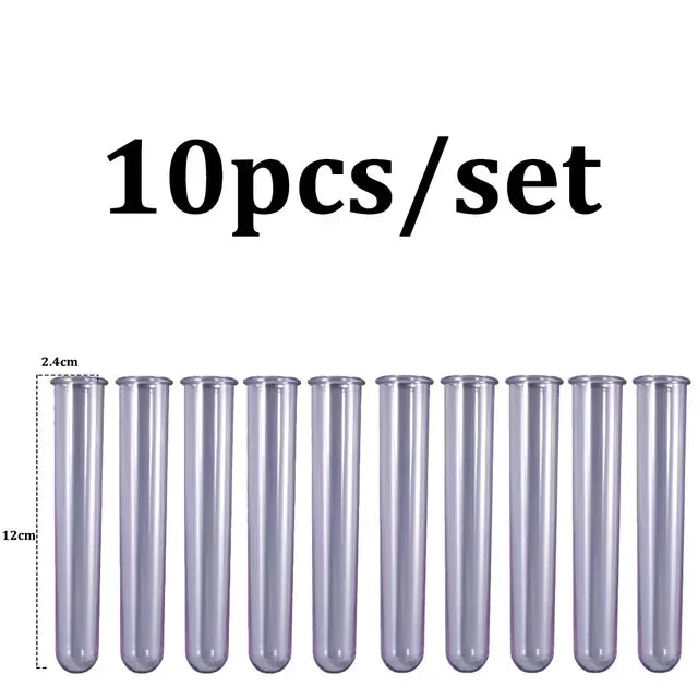 Acrylic Test Tubes for Plant Incubator, Flower Concrete Cement Pot