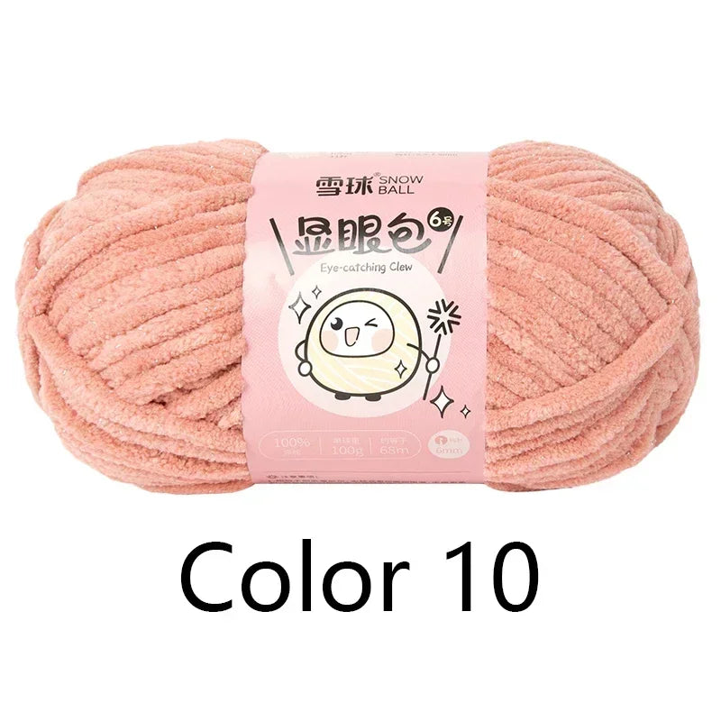 Super Thick Polyester Yarn 100g For Knitting Scarf DIY Craft