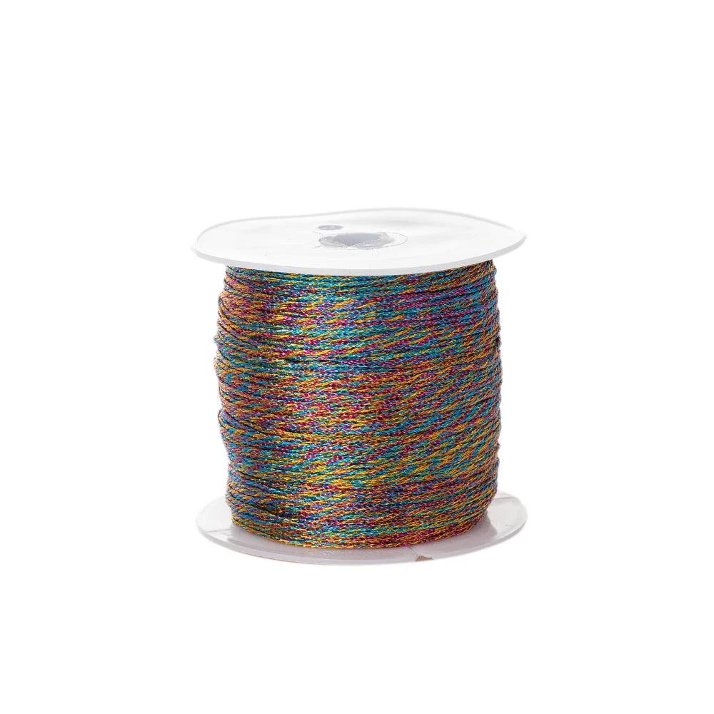 0.4mm 50m Crafts Nylon Cord For Jewelry Making Beading Braided Nylon Satin String for Bracelets Rattail Trim Chinese Knot