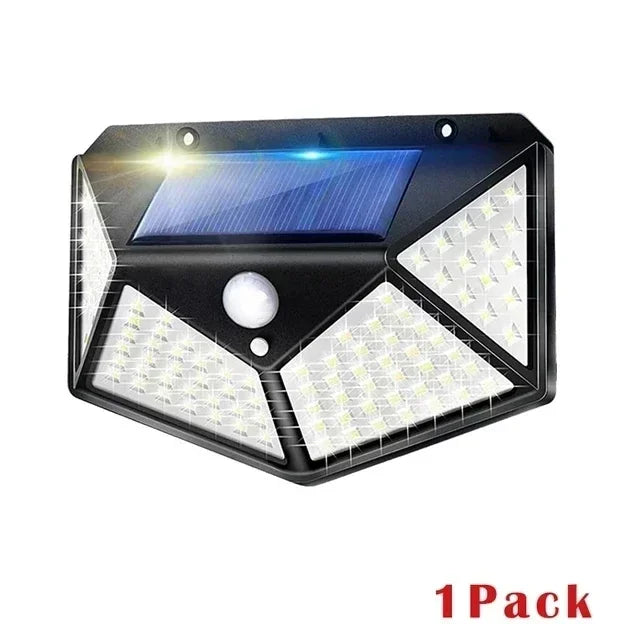 Powerful LED Solar Outdoor Led Courtyard Wall Lamp 3 Modes Human Body Induction Garden Terrace Garage Door Street Lighting Light