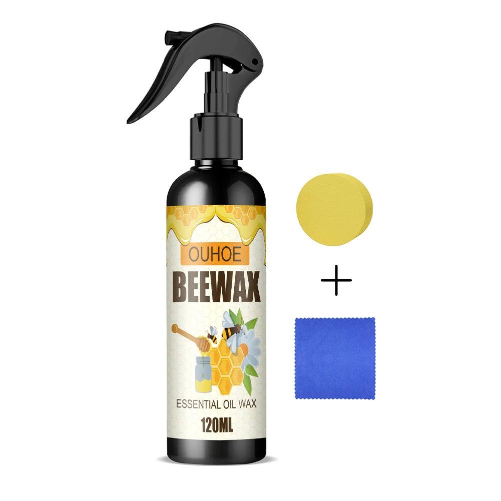 120ml Furniture Solid Wood Care Beeswax Spray Waterproof Multipurpose Wear Resistant for Wooden Furniture Floors