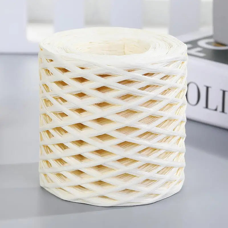 Natural Raffia Straw Yarn For Knitting Crochet Sunhat Bag