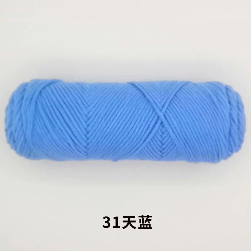 Milk Cotton Yarn 8 Ply Acrylic Crochet For Amigurumi Doll