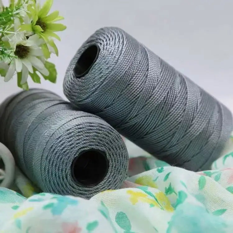 1.5mm 200m Summer Crochet Yarn Ice Silk Craft Thread for Hats Dolls Sewing Bags Crocheting