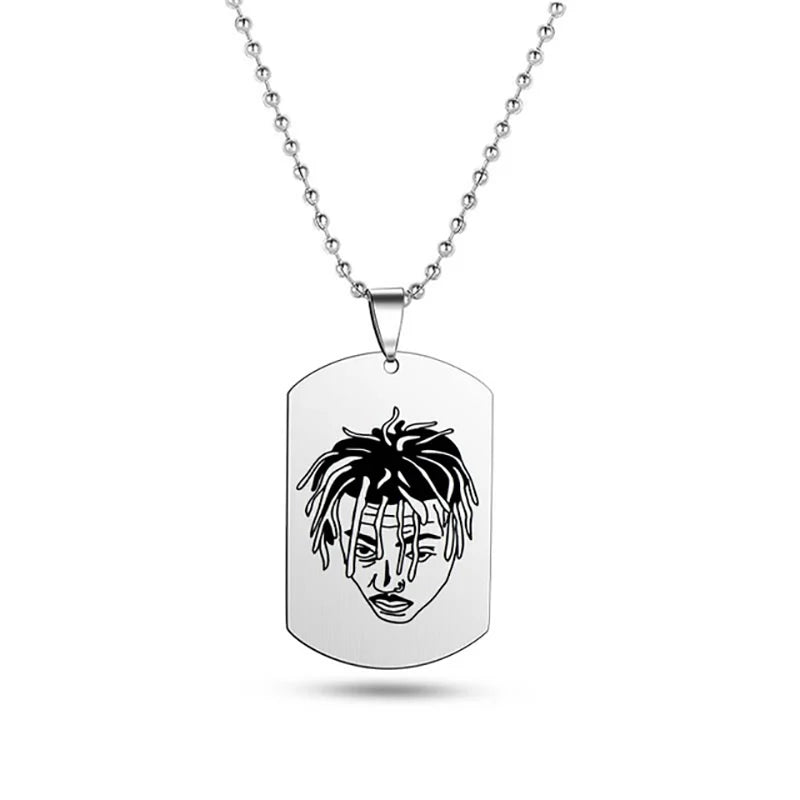 Hip Hop Rapper Juice WRLD 999 Pendant Necklace Stainless Steel Necklace For Women Man Fans Fashion Jewelry Gift