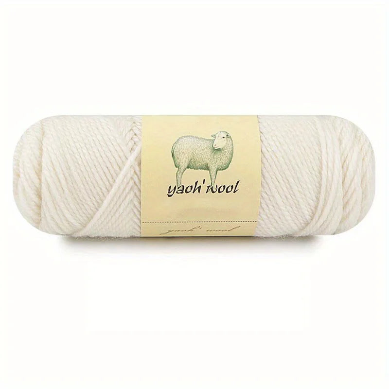 100g 50% Wool and 50% Acrylic Yarn for Hand Knitting and Crocheting Sweaters Blankets Hats and Shawls