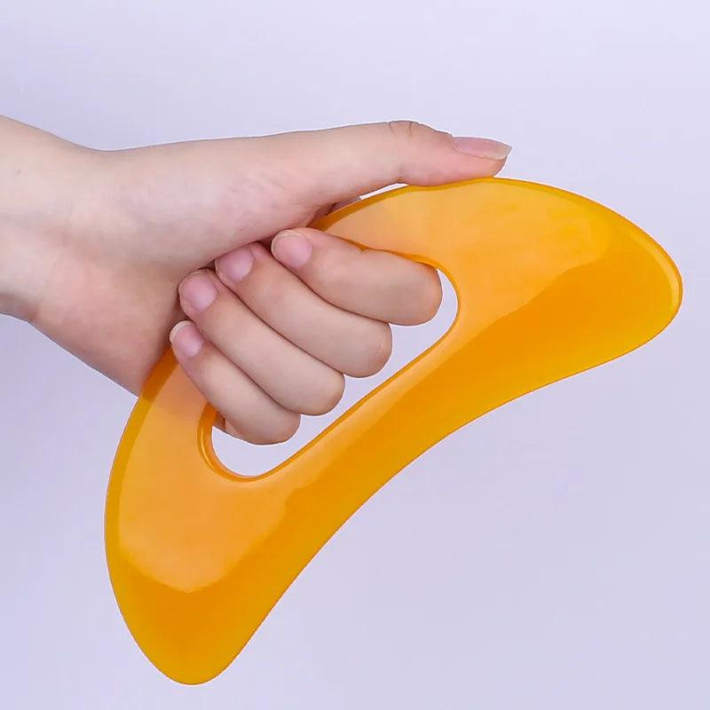 1Pcs For Face Neck Back Body Acupuncture Pressure Massage Guasha Board Guasha Board Natural Resin Beeswax Massager Scraper Tool