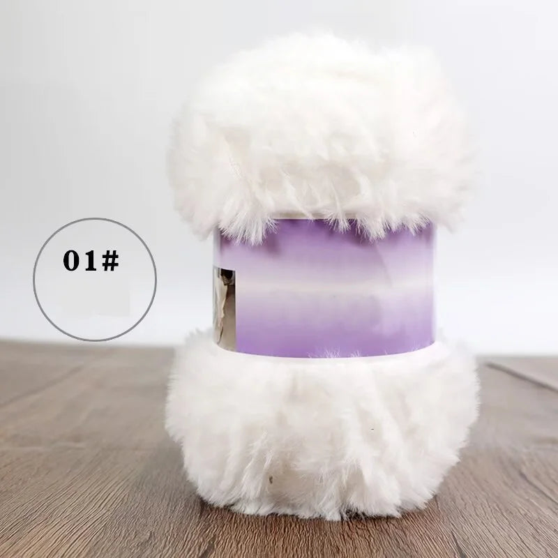 Imitation Fur Yarn 200g Knitting Warm Slippers Hats