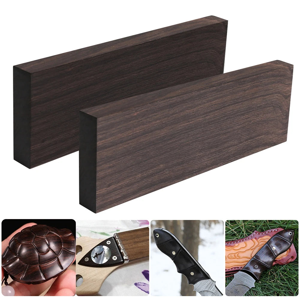 Ebony Wooden Lumber Blank Guitar Accessories 120x40x10/50mm Carving Blocks Carving Wood Blocks for DIY Carving