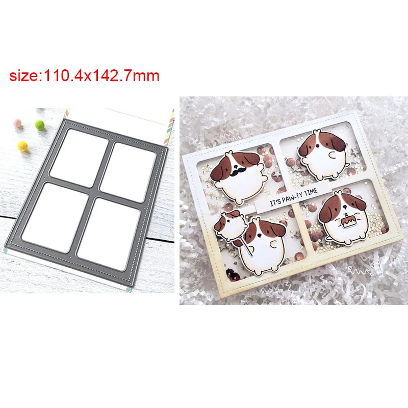 Happy Birthday Word Cutting Dies Sweet Feline Metal Die Cuts for DIY Scrapbooking Album Card Making Decoration