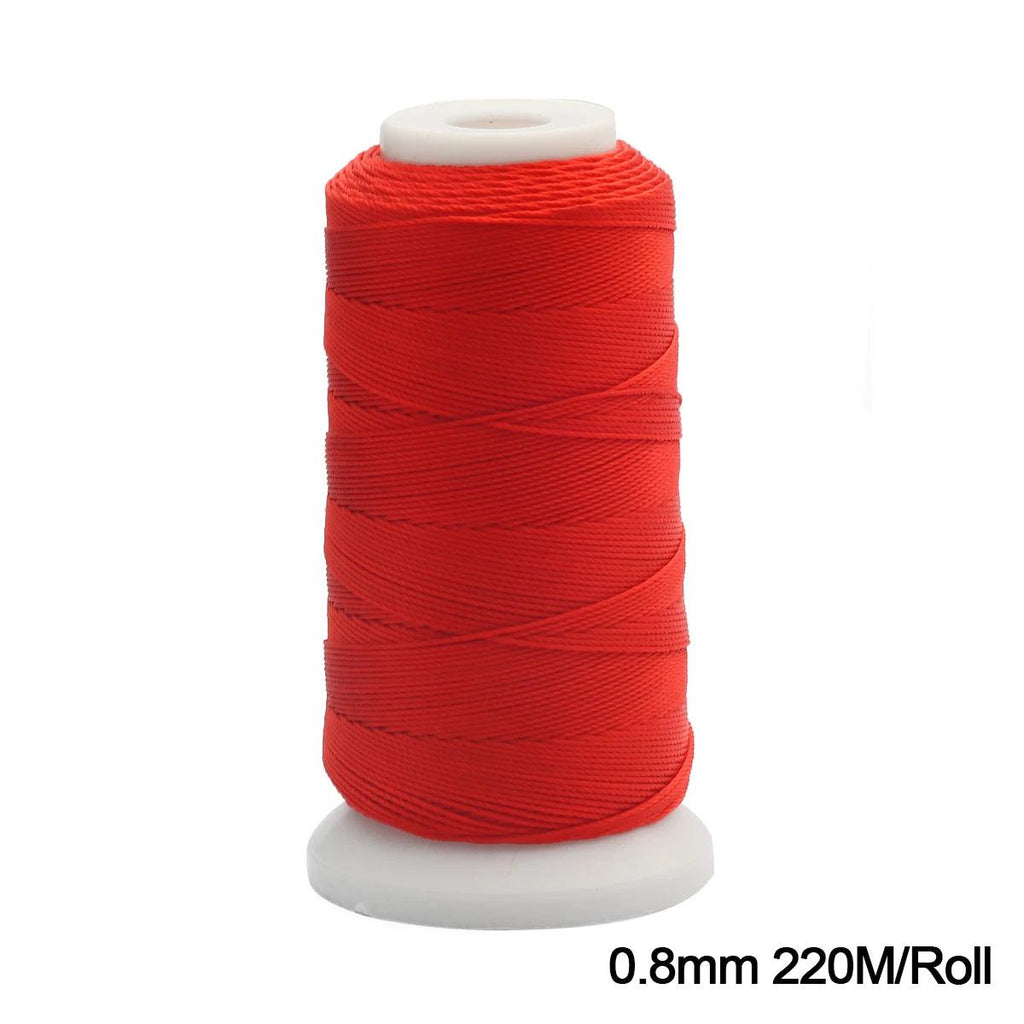 Red Nylon Cord Beading Thread Chinese Knot Macrame Cord Bracelet Braided Rope String For Jewelry Making DIY Craft Tassel Necklac