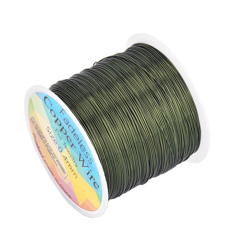 100M/roll Copper Wire 0.3/0.4/0.5mm Beading Cord DIY For Jewelry Making Accessories
