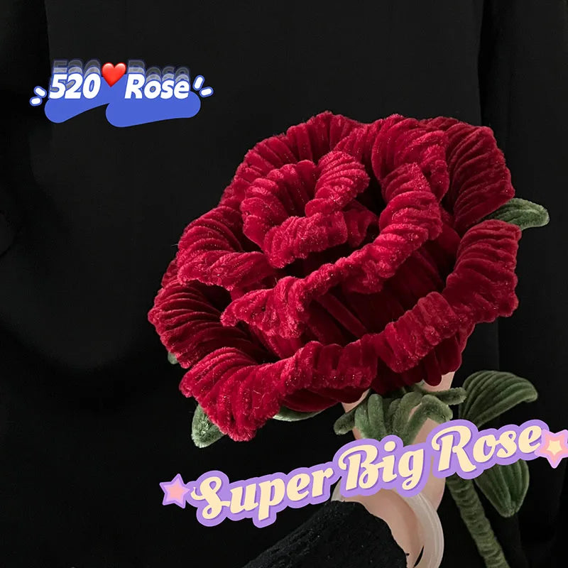 Chenille Stems Stick Pipe Cleaner DIY 0.5m Super Rose Twisting Stick Flowers Material Caterpillar Festival Decor Gift