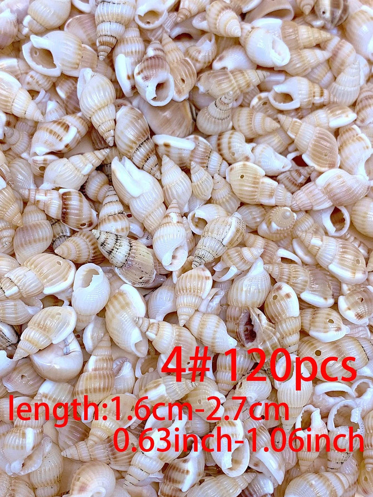 30/60/120pcs natural handmade diy with hole shell suitable for bracelet necklace earrings pendant jewelry accessories
