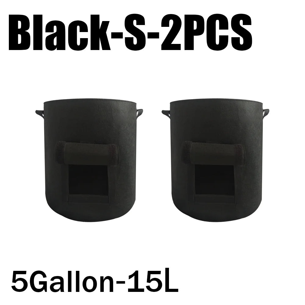 3Styles Felt plant grow bags nonwoven fabric garden potato pot greenhouse vegetable growing bags moisturizing vertical tools