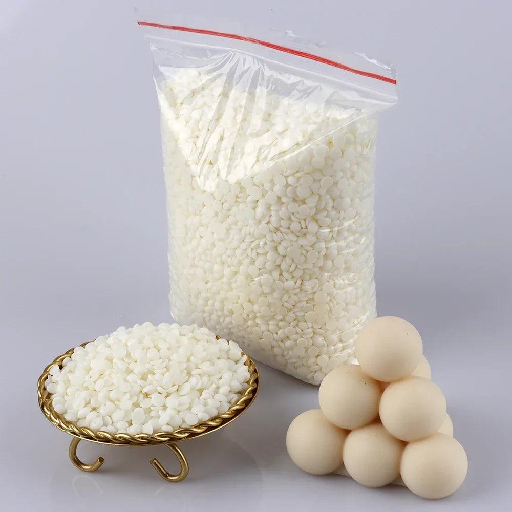 1KG Natural Soy Wax Granular Scented Candle Raw Material 100% No Additives for DIY Candle Making Supplies Candle Raw Materials - Winord