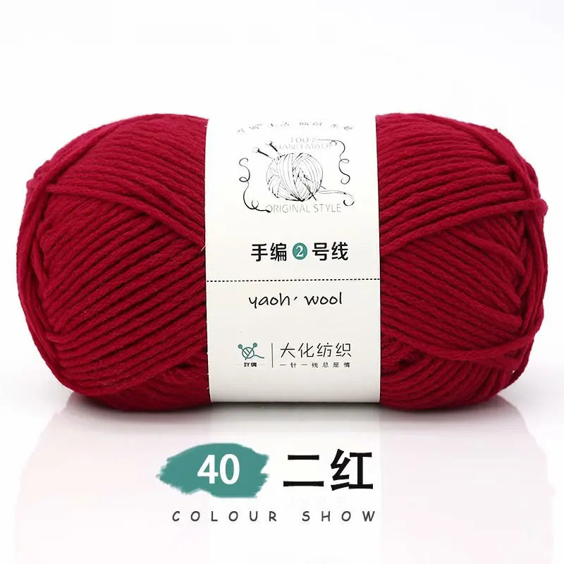 100g 100 Percent Acrylic Yarn for Hand Knitting and Crochet DIY Projects 200M Length