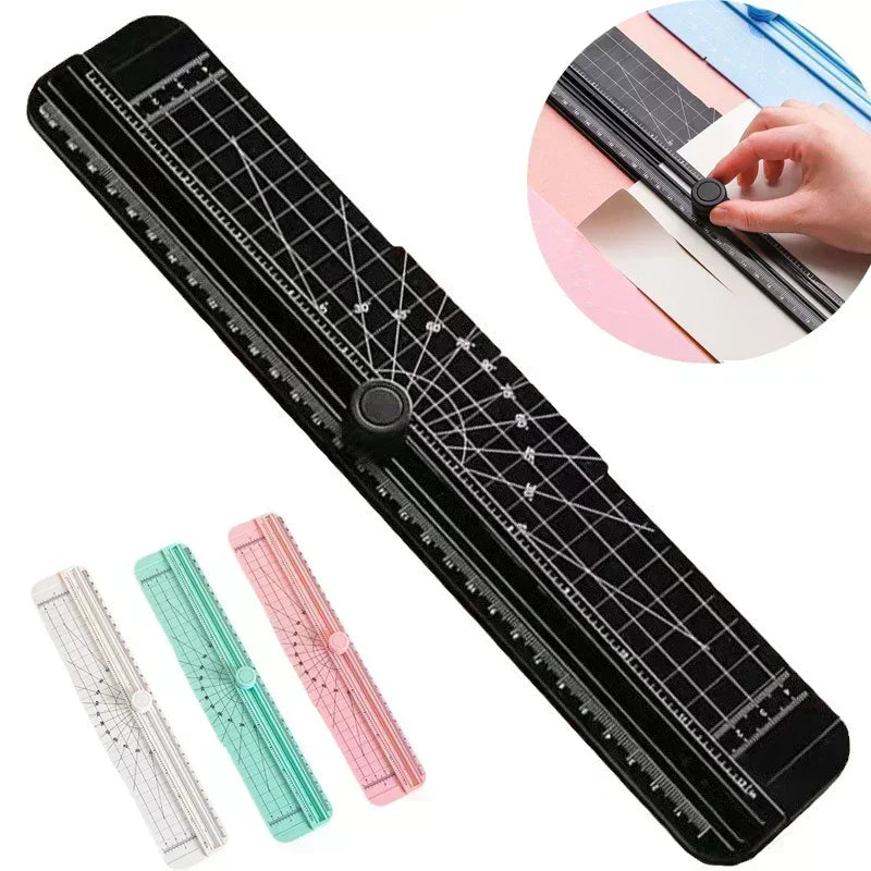 A4 Paper Cutting Guillotine Paper Cutter with Pull-out Ruler for Photo Trimmers Scrapbook Lightweight Cutting Mat Machine