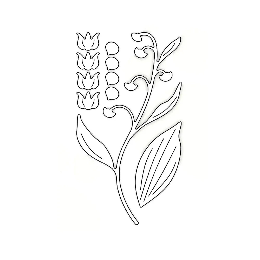 Beautiful Blooming Flower Hummingbirds Metal Cutting Dies for DIY Card Making Scrapbooking and Crafting Supplies