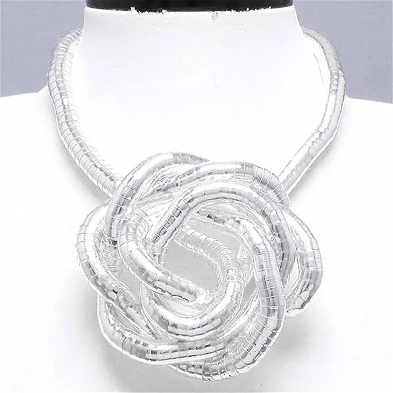 5mm 90cm Iron Flexible Twisted Jewelry Bendable Snake Necklace 12 Colors Available