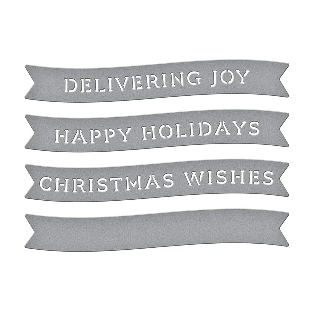 Christmas Holidays Collection Metal Cutting Dies Embossing Diecut for DIY Card Making Scrapbooking Photo Album Crafting Decor