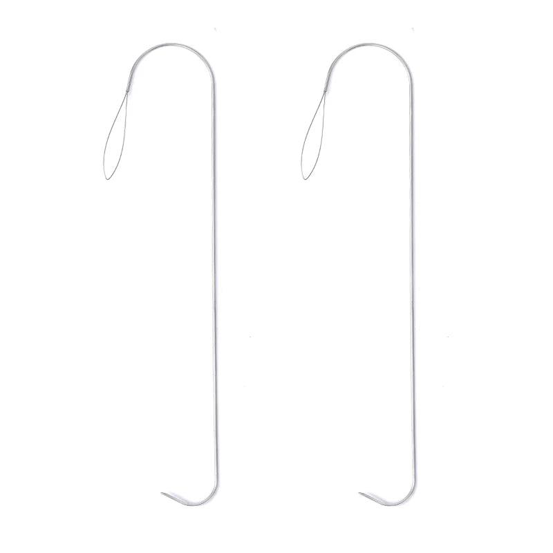 2/5Pcs 5.3 Inches Large Eye Curved Beading Needles Bead Spinner Needle for Glass Seed Beads Bracelet Necklace Jewelry Making DIY