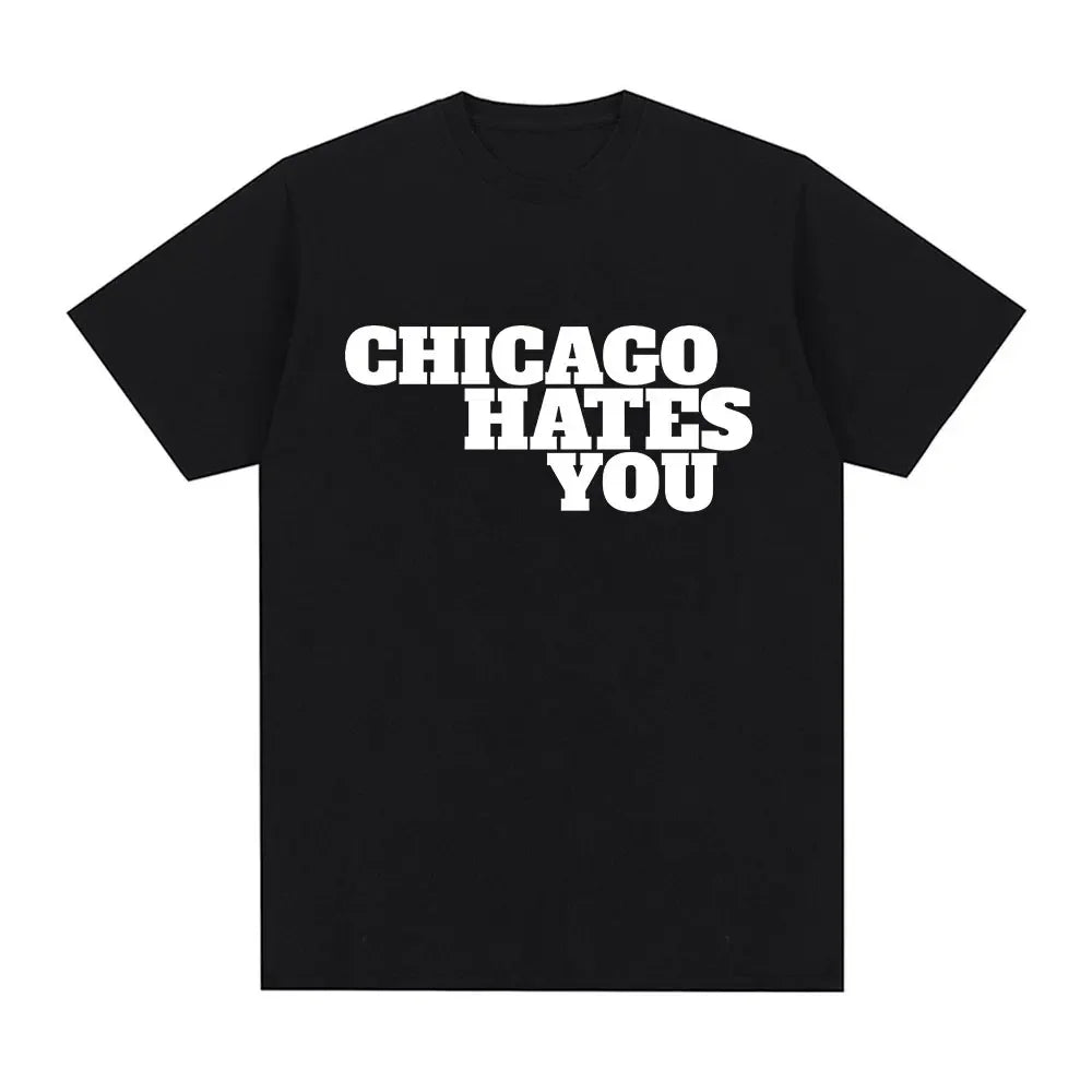 Rapper Chief Keef Chicago Hates You Women's Oversized Hip Hop T-Shirt Casual Short Sleeve Fashion