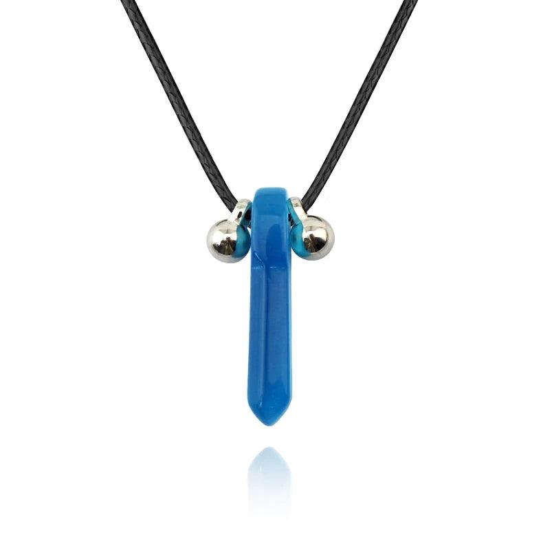Hokage Tsunade Gemstone Nature Jade Pendant Uzumaki Charms Necklace Halskette Anime Cosplay Prop Jewelry Adornment