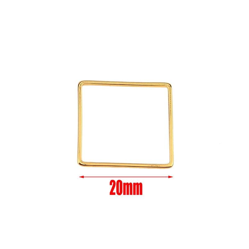 10pcs Stainless Steel Charms Connectors Hollow Frame Bezel Cross Moon for DIY Casting Necklaces Earrings Jewelry Making Supplies