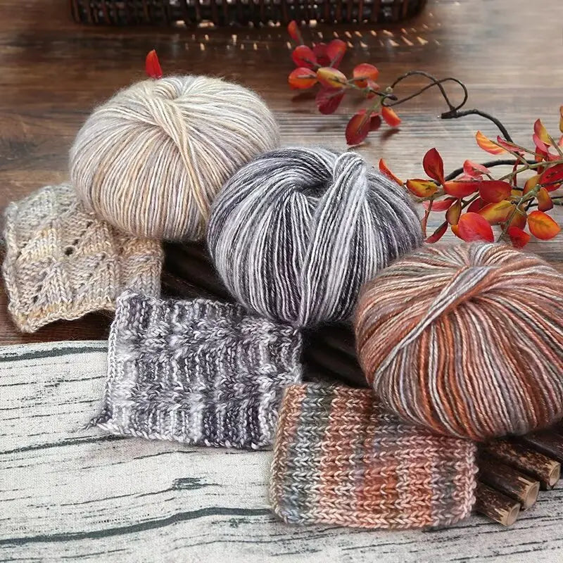 Camouflage Cotton Yarn 150g Medium Thick DIY Crochet Thread