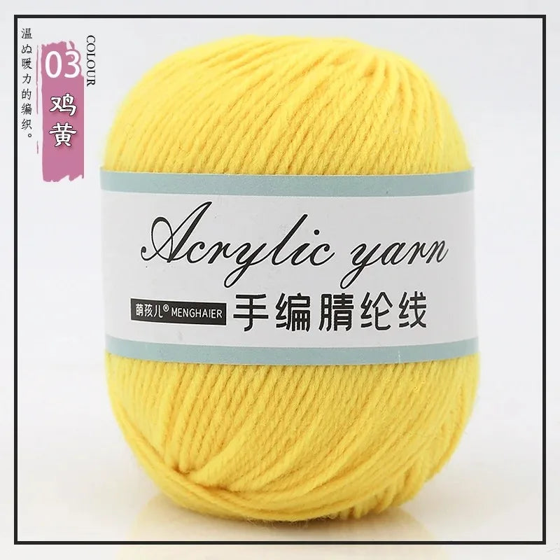 Four Strands Acrylic Knitting Yarn For DIY Handwoven Starter