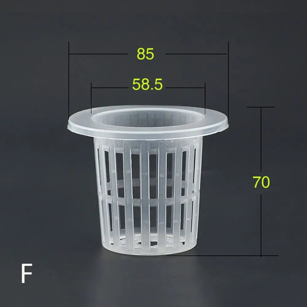 50Pcs Hydroponic Colonization Mesh Pot Net Cup Basket Hydroponic Aeroponic Planting Grow Clone Nursery Plant Soilless