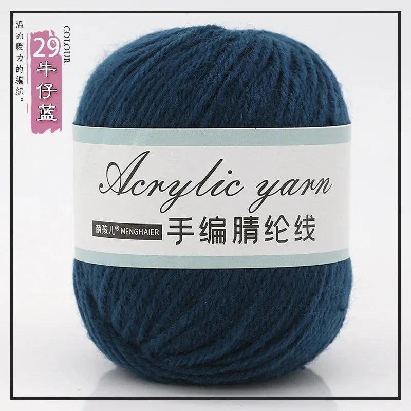 Four Strands Acrylic Knitting Yarn For DIY Handwoven Starter