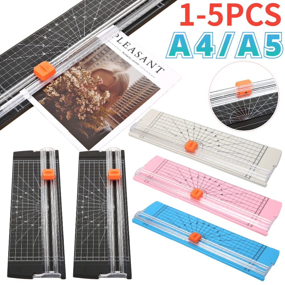 A4/A5 Paper Cutting Guillotine Paper Cutter with Pull-out Ruler Cutting Paper Trimmer For Photo Labels Scrapbook Cutting Tools