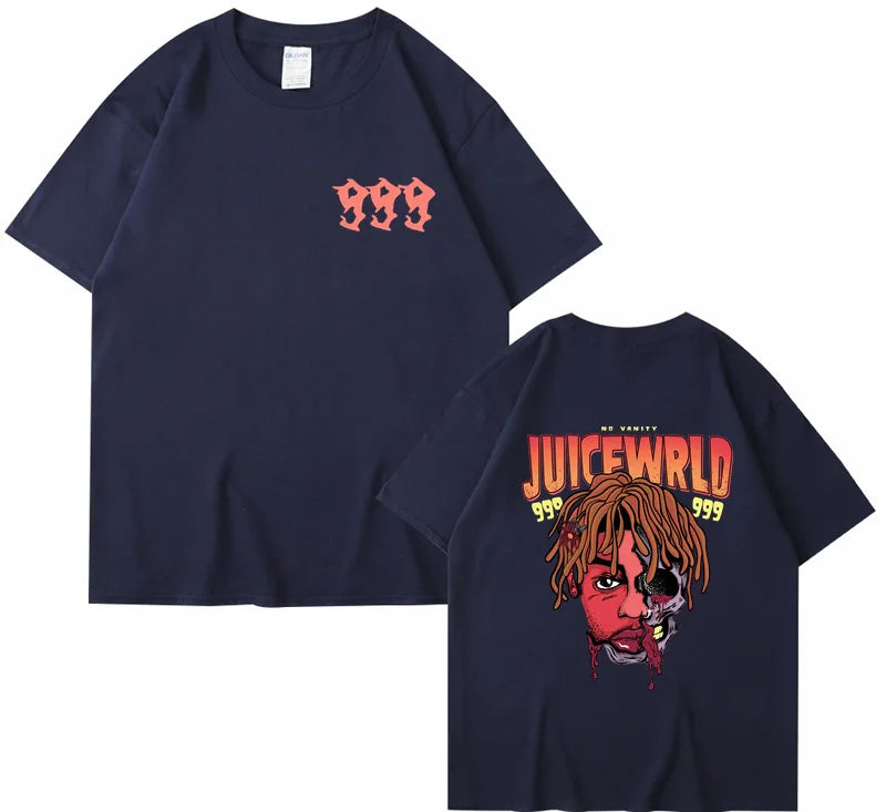 Rapper Juice Wrld 999 Short T Shirt Men's Women's Letter Printed Tshirts Y2k Casual Fashion Sportswear Summer Clothing